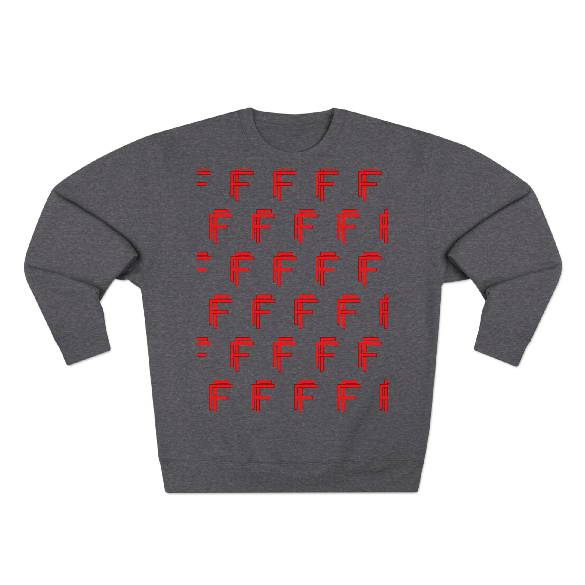 Frenzy - Unisex Crew neck Sweatshirt with Bold Red Design. - Fitness Frenzy