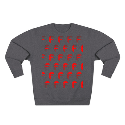 Frenzy - Unisex Crew neck Sweatshirt with Bold Red Design. - Fitness Frenzy