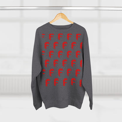Frenzy - Unisex Crew neck Sweatshirt with Bold Red Design. - Fitness Frenzy