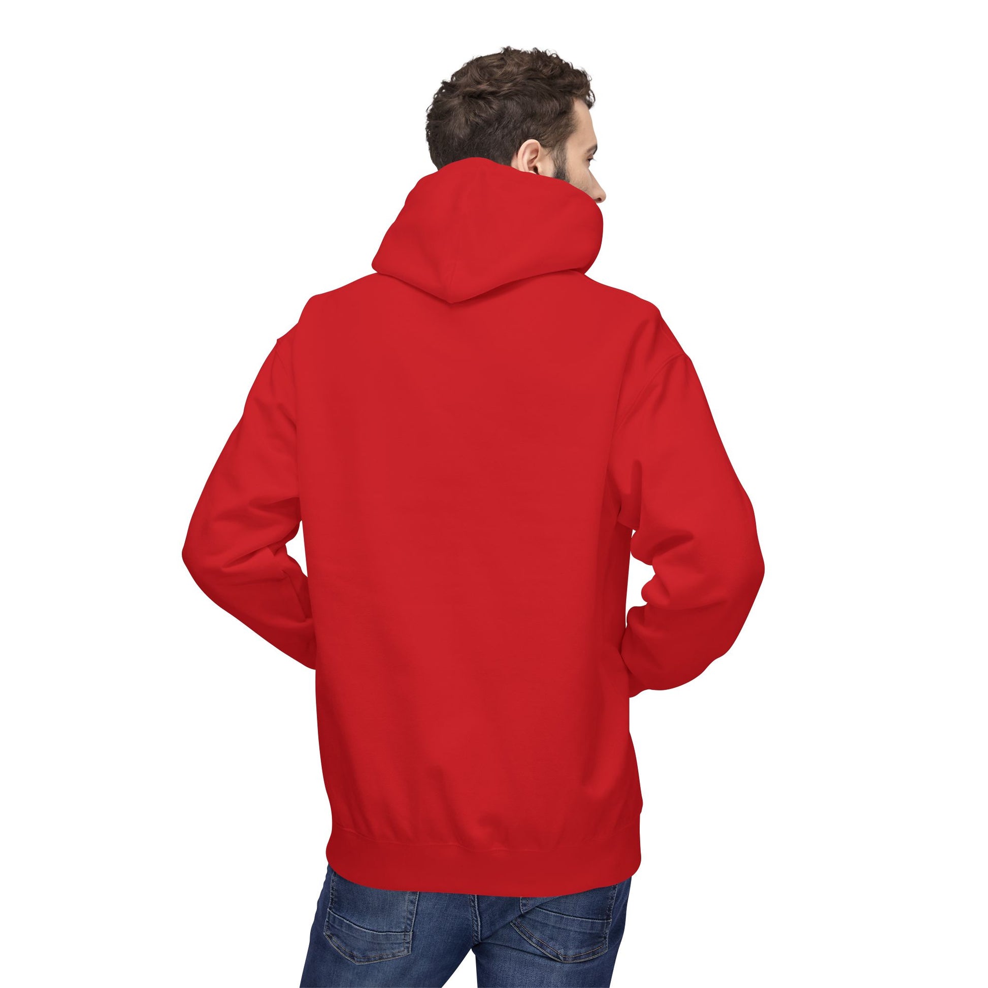 Fitness Frenzy Unisex Fleece Hoodie with Black Logo - Softstyle Comfort for Everyone. - Fitness Frenzy