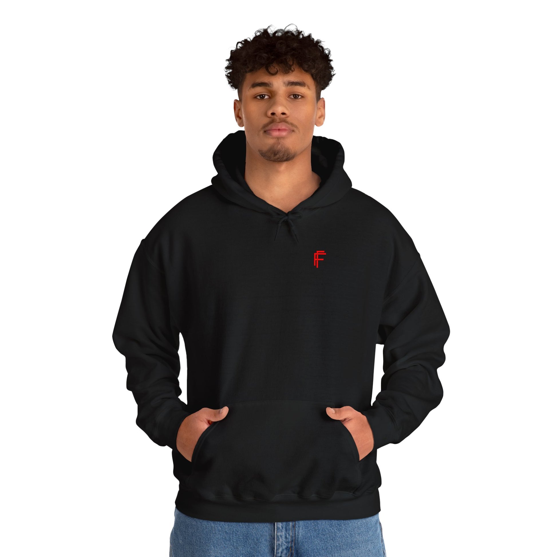 Frenzy Logo Hoodie for Everyday Comfort - Red Logo. - Fitness Frenzy