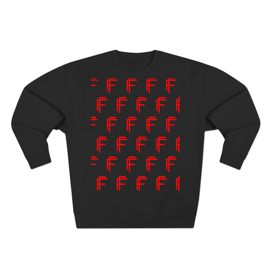 Frenzy - Unisex Crew neck Sweatshirt with Bold Red Design. - Fitness Frenzy