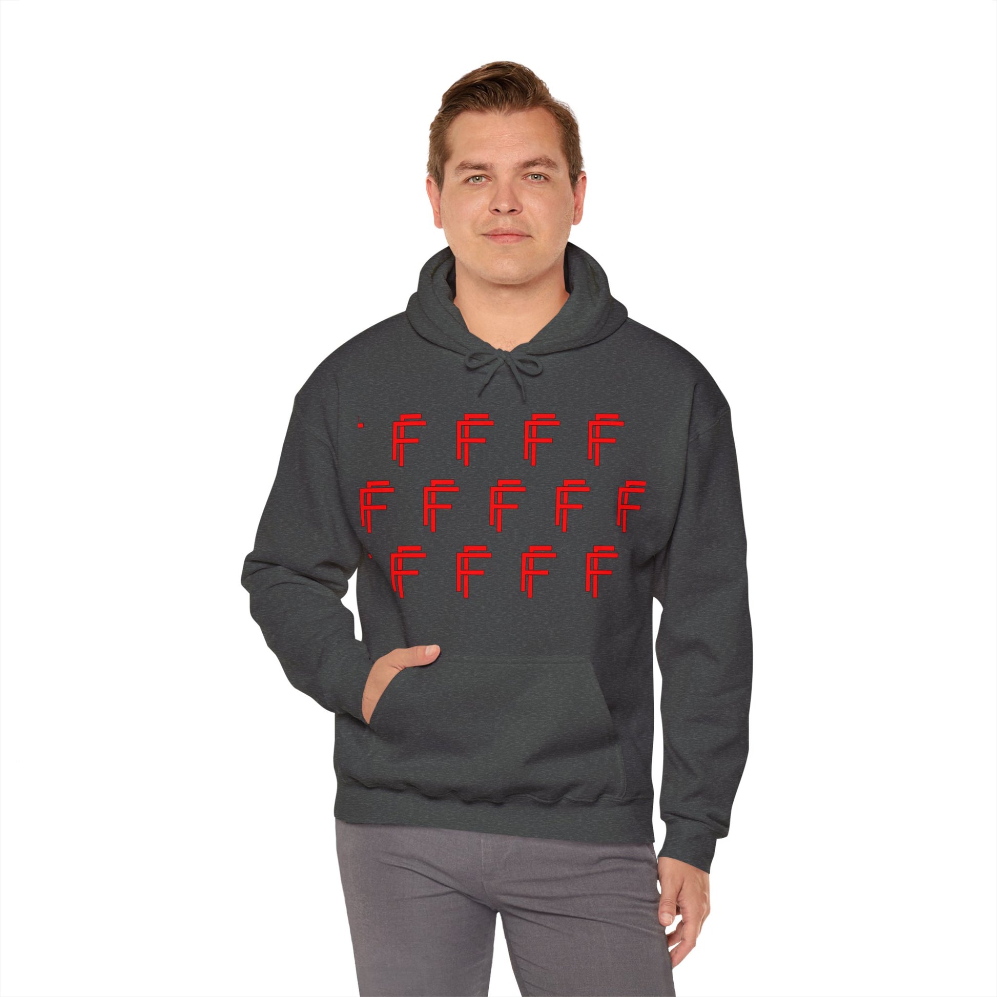 Frenzy Unisex Hoodie - Stylish Heavy Blend Sweatshirt with 'F' Design. - Fitness Frenzy
