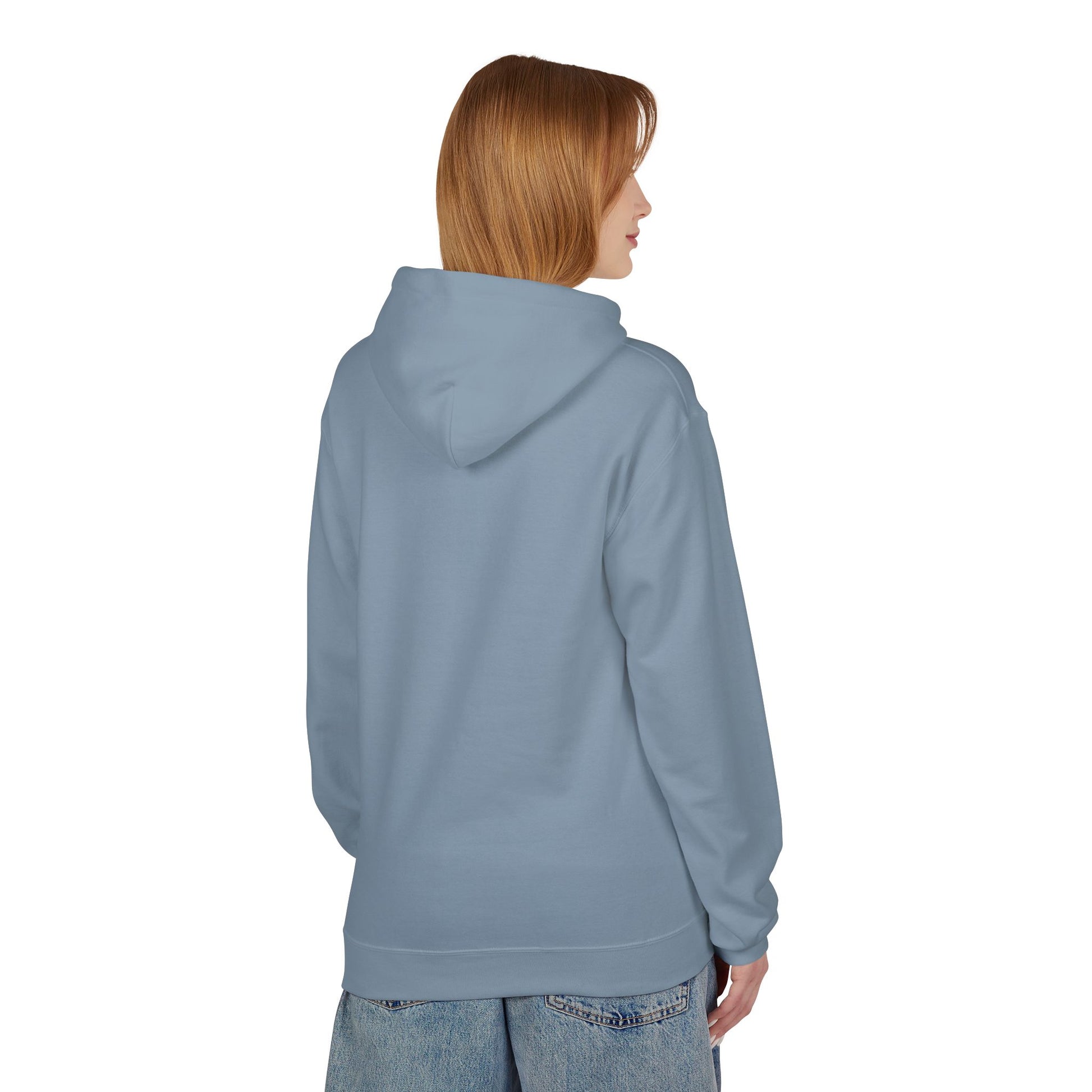 Fitness Frenzy Unisex Fleece Hoodie with Black Logo - Softstyle Comfort for Everyone. - Fitness Frenzy
