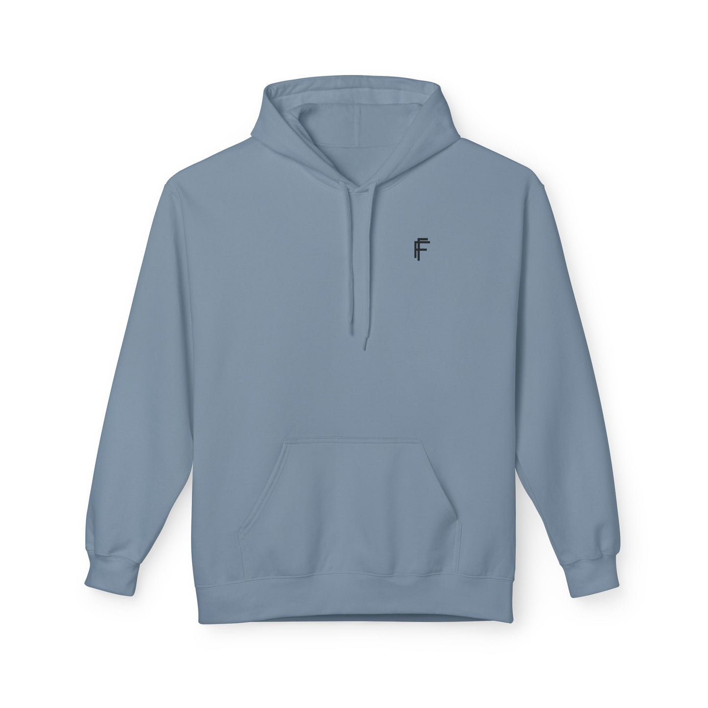 Fitness Frenzy Unisex Fleece Hoodie with Black Logo - Softstyle Comfort for Everyone. - Fitness Frenzy