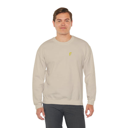 Frenzy - Unisex Crewneck Sweatshirt with Yellow Logo. - Fitness Frenzy