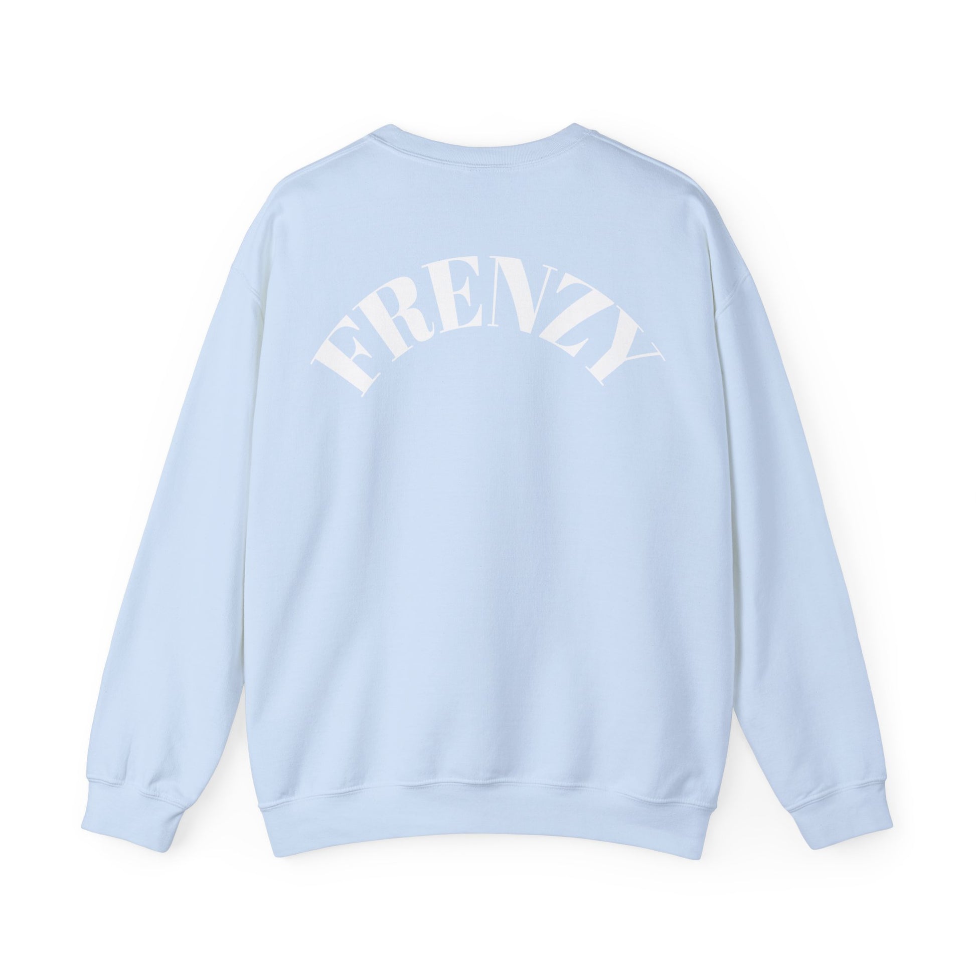 Frenzy Unisex Heavy Blend™ Crewneck Sweatshirt with White Logo. - Fitness Frenzy