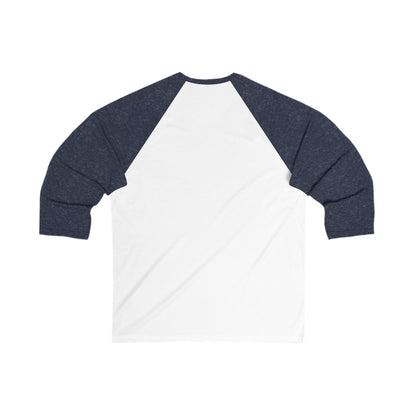 Frenzy - Unisex 3/4 Sleeve Baseball Tee with Black Logo. - Fitness Frenzy