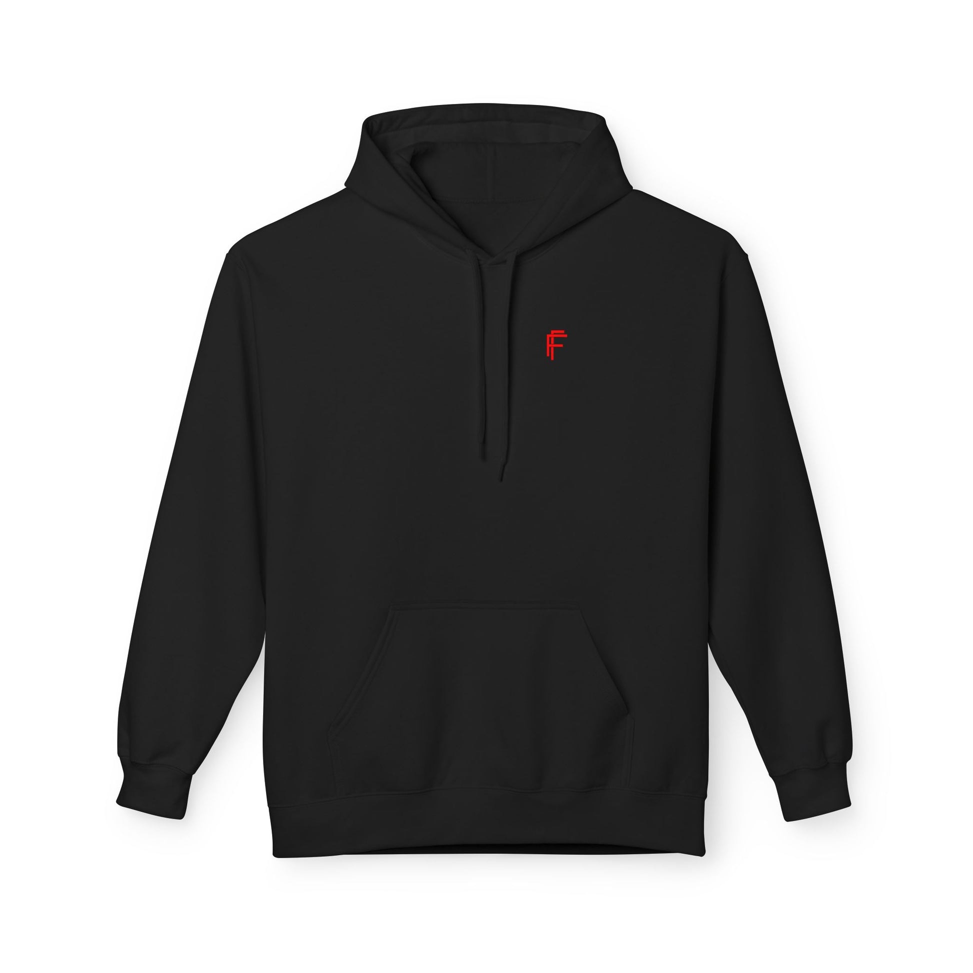 Fitness Frenzy Unisex Midweight Softstyle Hoodie with Red Logo - Trendy 'FRENZY' Design for Comfort and Style. - Fitness Frenzy