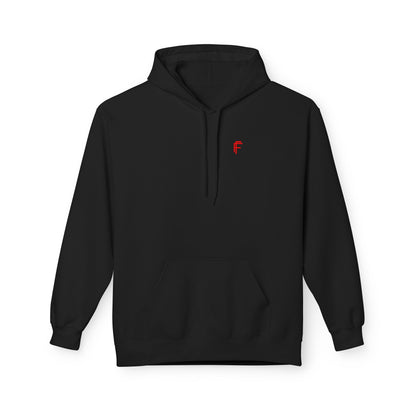 Fitness Frenzy Unisex Midweight Softstyle Hoodie with Red Logo - Trendy 'FRENZY' Design for Comfort and Style. - Fitness Frenzy