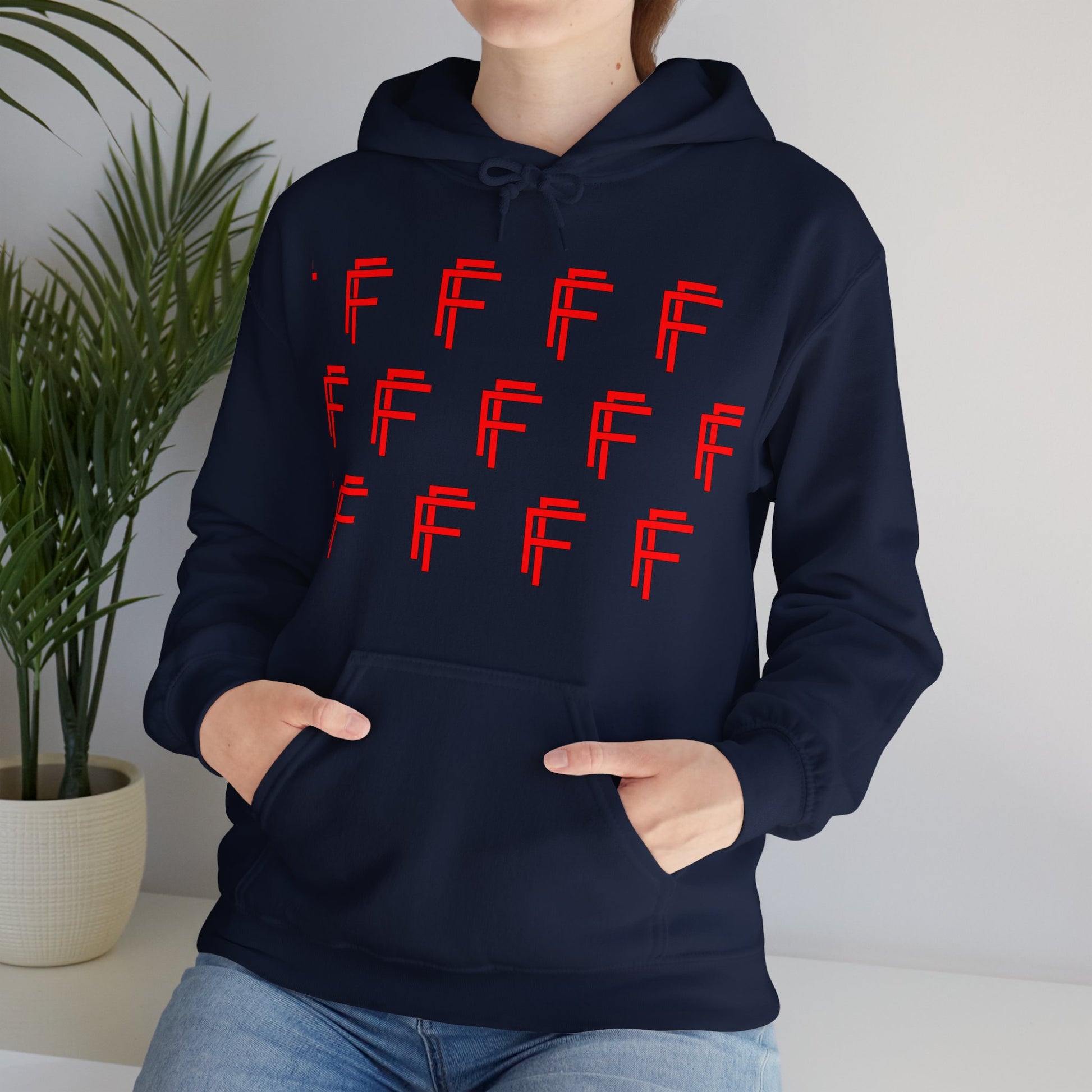 Frenzy Unisex Hoodie - Stylish Heavy Blend Sweatshirt with 'F' Design. - Fitness Frenzy