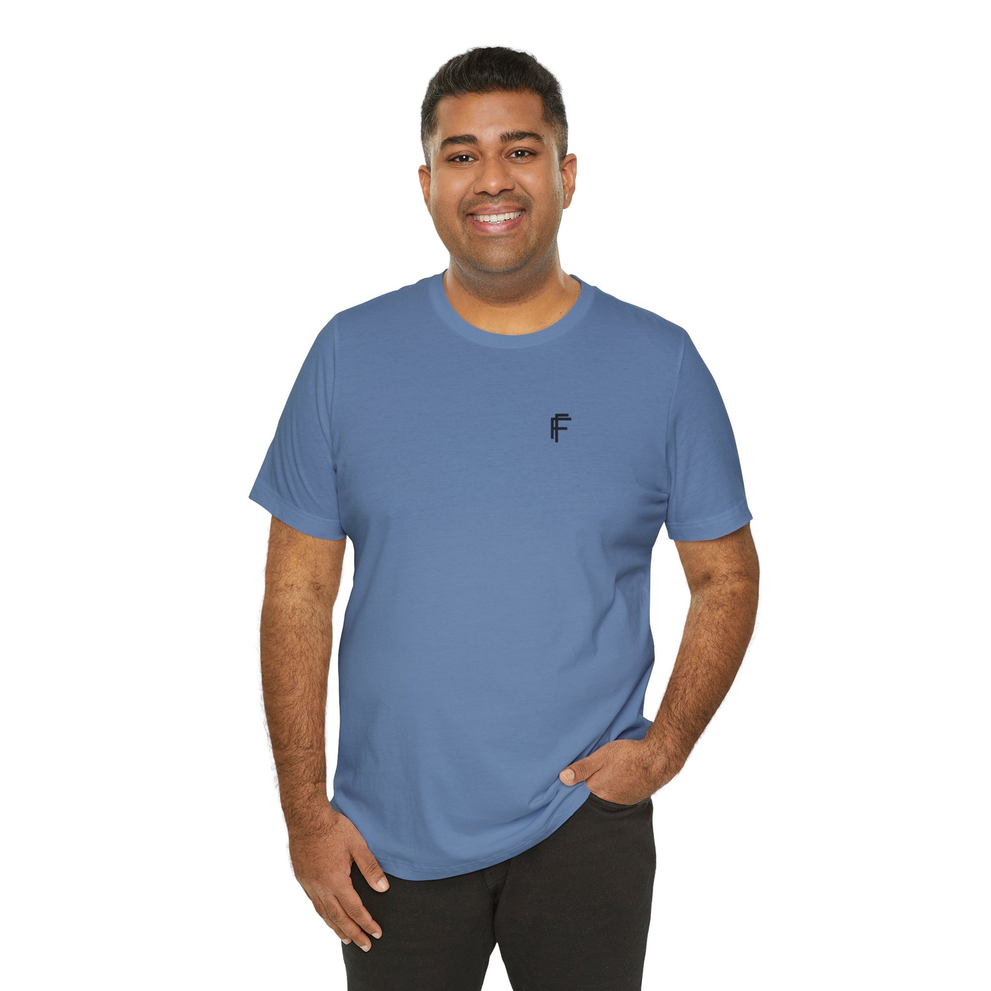Every Day T Unisex Jersey Tee with Black Logo. - Fitness Frenzy