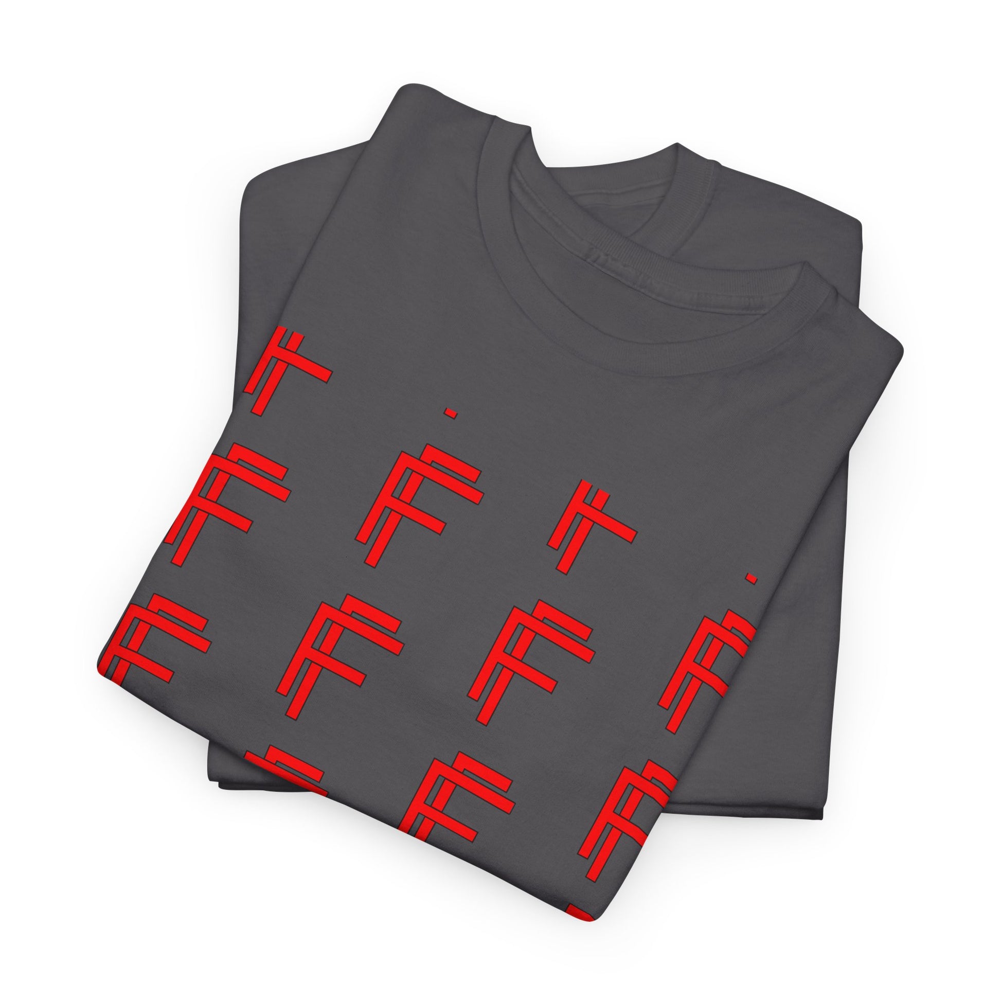 Frenzy Graphic Unisex Heavy Cotton Tee with Bold Red Design. - Fitness Frenzy