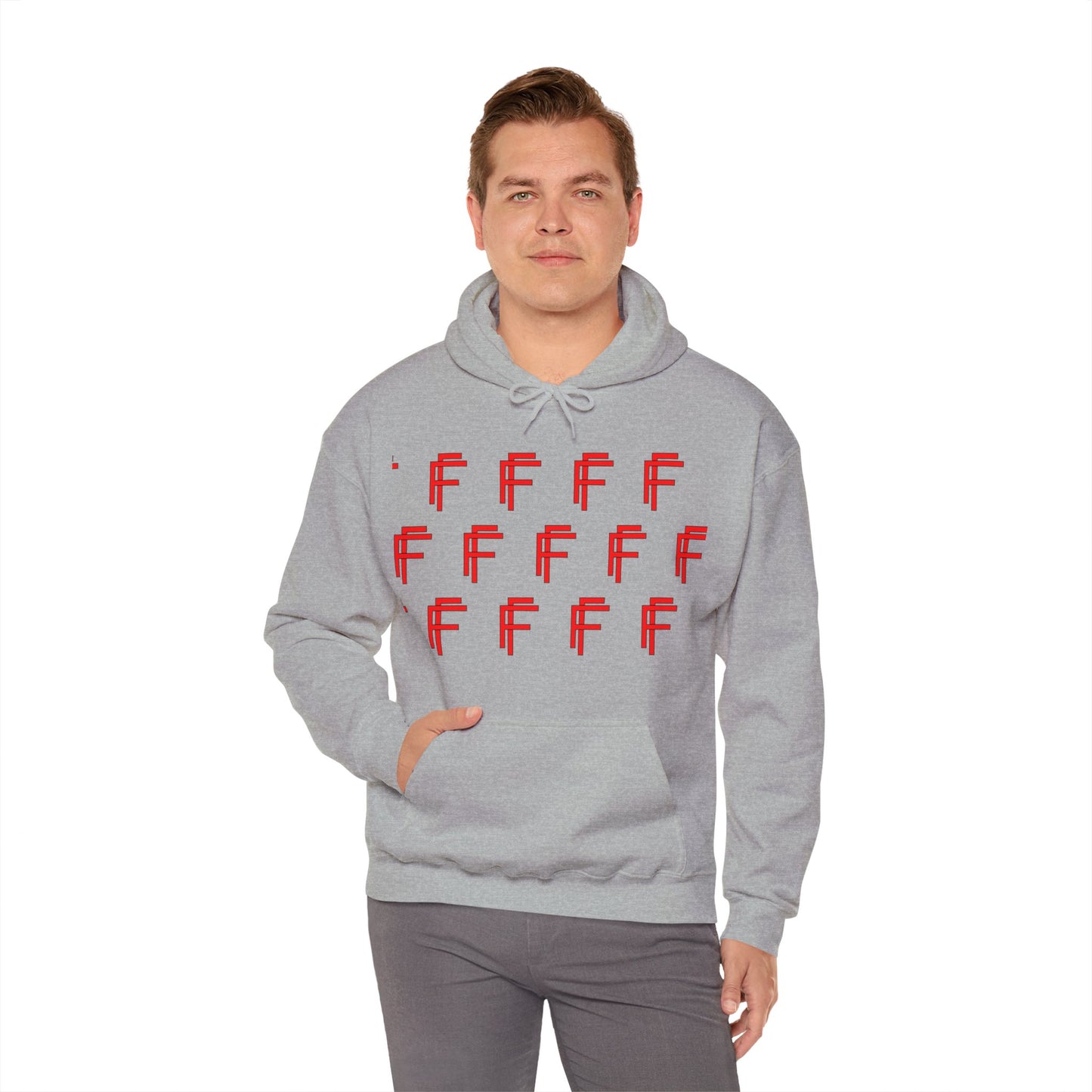 Frenzy Unisex Hoodie - Stylish Heavy Blend Sweatshirt with 'F' Design. - Fitness Frenzy