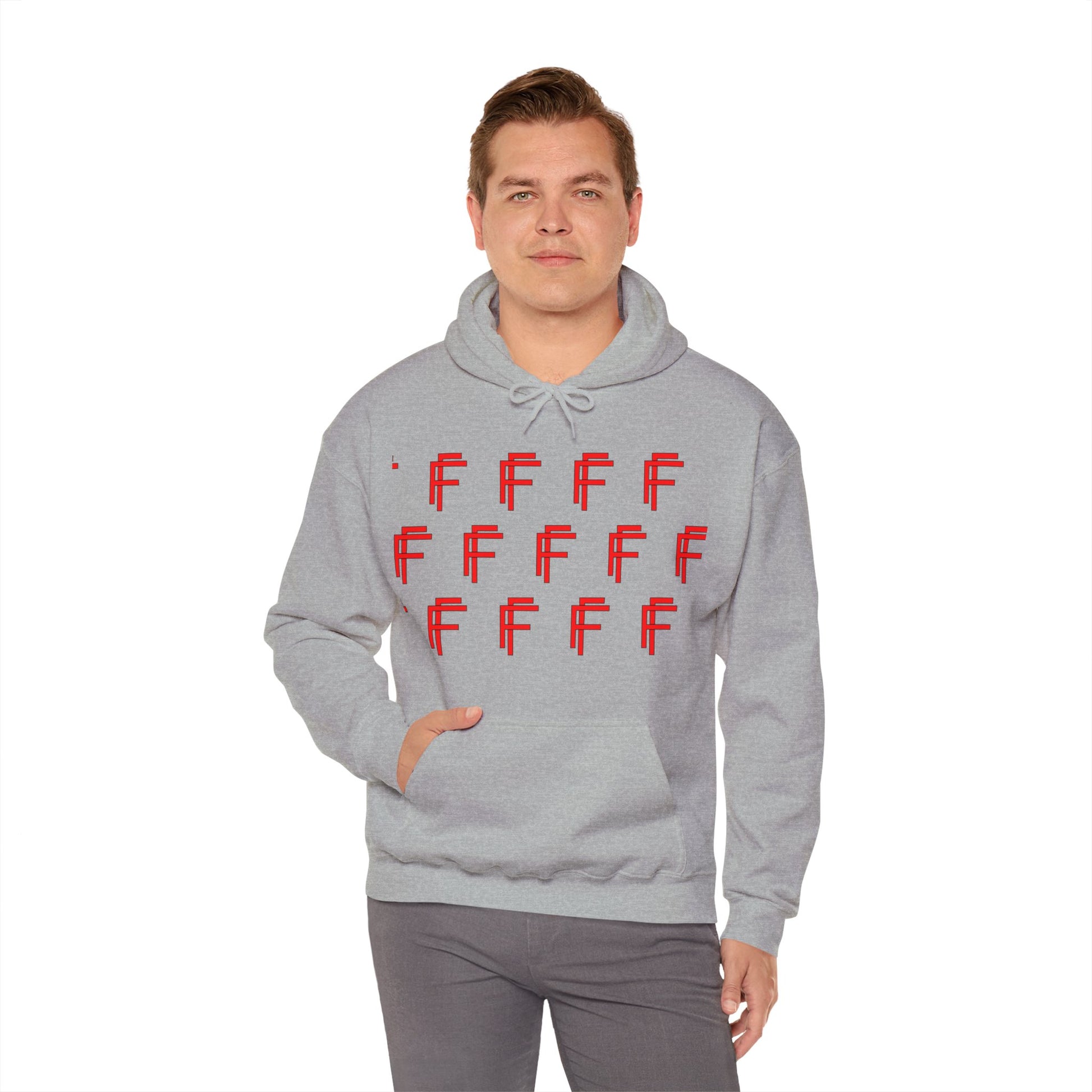 Frenzy Unisex Hoodie - Stylish Heavy Blend Sweatshirt with 'F' Design. - Fitness Frenzy