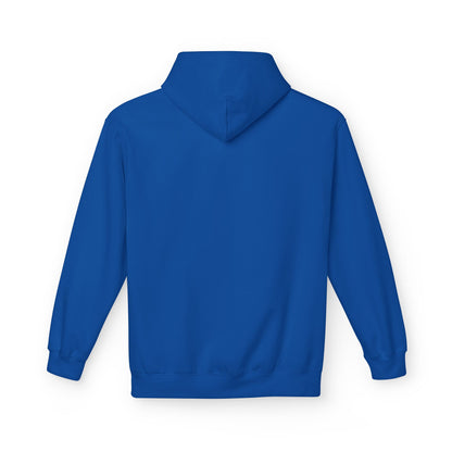 Fitness Frenzy Unisex Fleece Hoodie with Black Logo - Softstyle Comfort for Everyone. - Fitness Frenzy