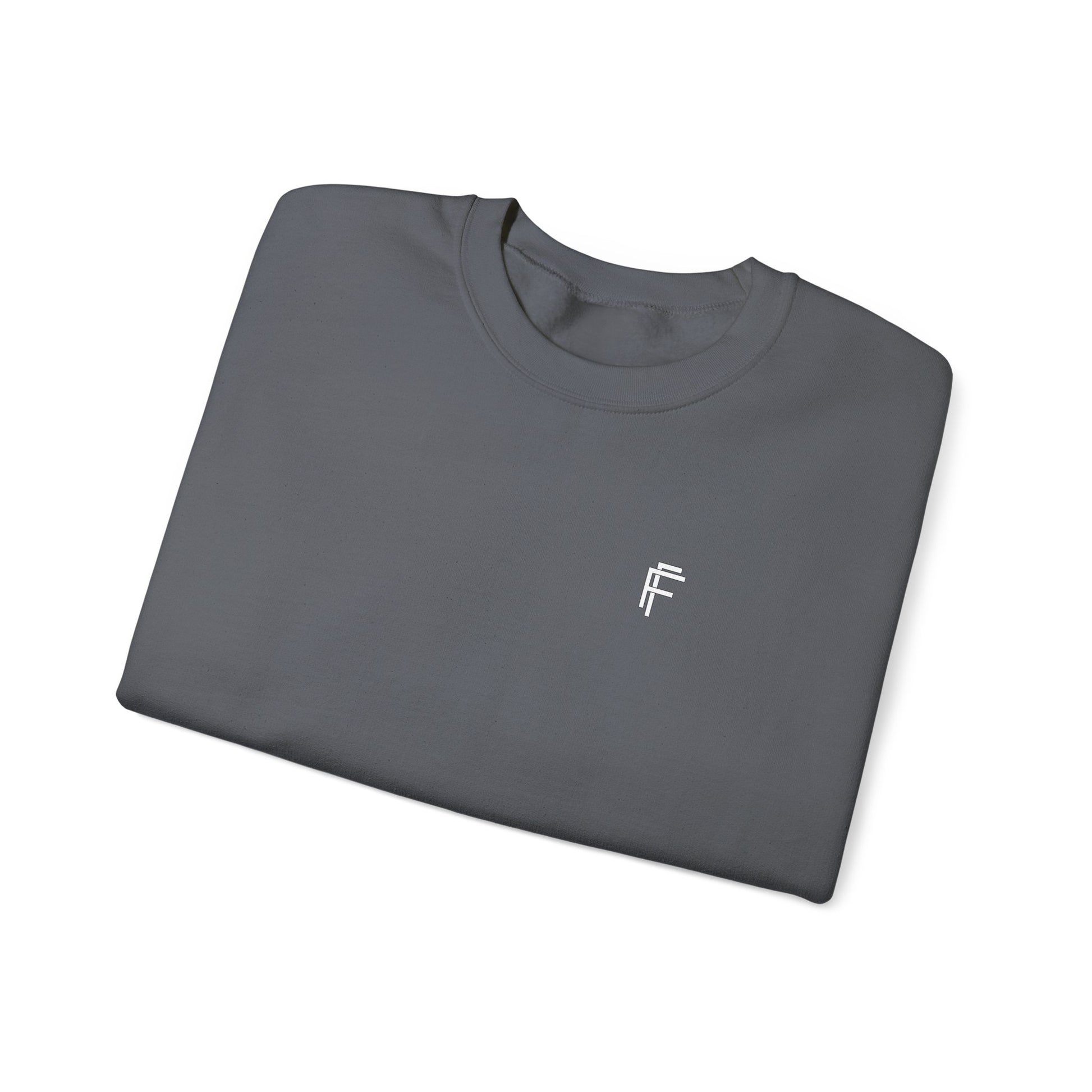Frenzy Unisex Heavy Blend™ Crewneck Sweatshirt with White Logo. - Fitness Frenzy