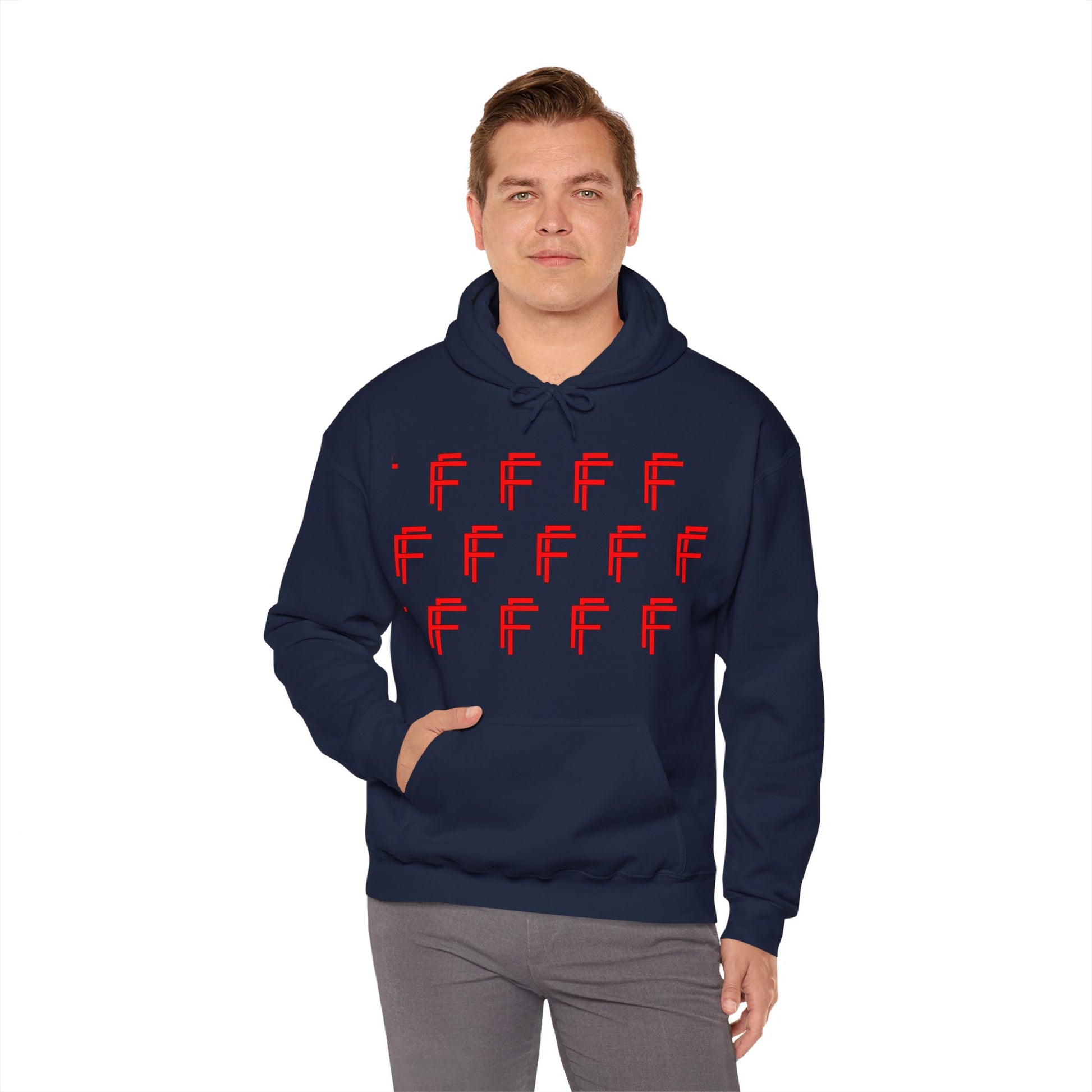 Frenzy Unisex Hoodie - Stylish Heavy Blend Sweatshirt with 'F' Design. - Fitness Frenzy