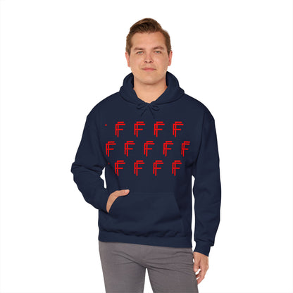 Frenzy Unisex Hoodie - Stylish Heavy Blend Sweatshirt with 'F' Design. - Fitness Frenzy