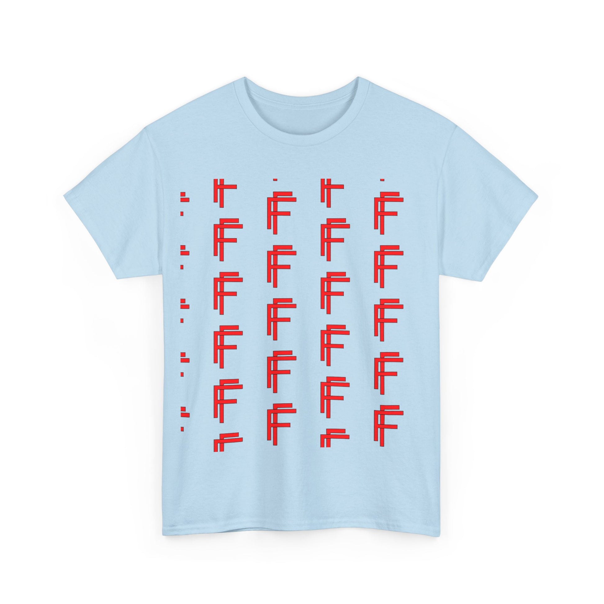 Frenzy Graphic Unisex Heavy Cotton Tee with Bold Red Design. - Fitness Frenzy