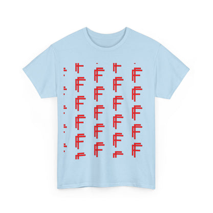Frenzy Graphic Unisex Heavy Cotton Tee with Bold Red Design. - Fitness Frenzy