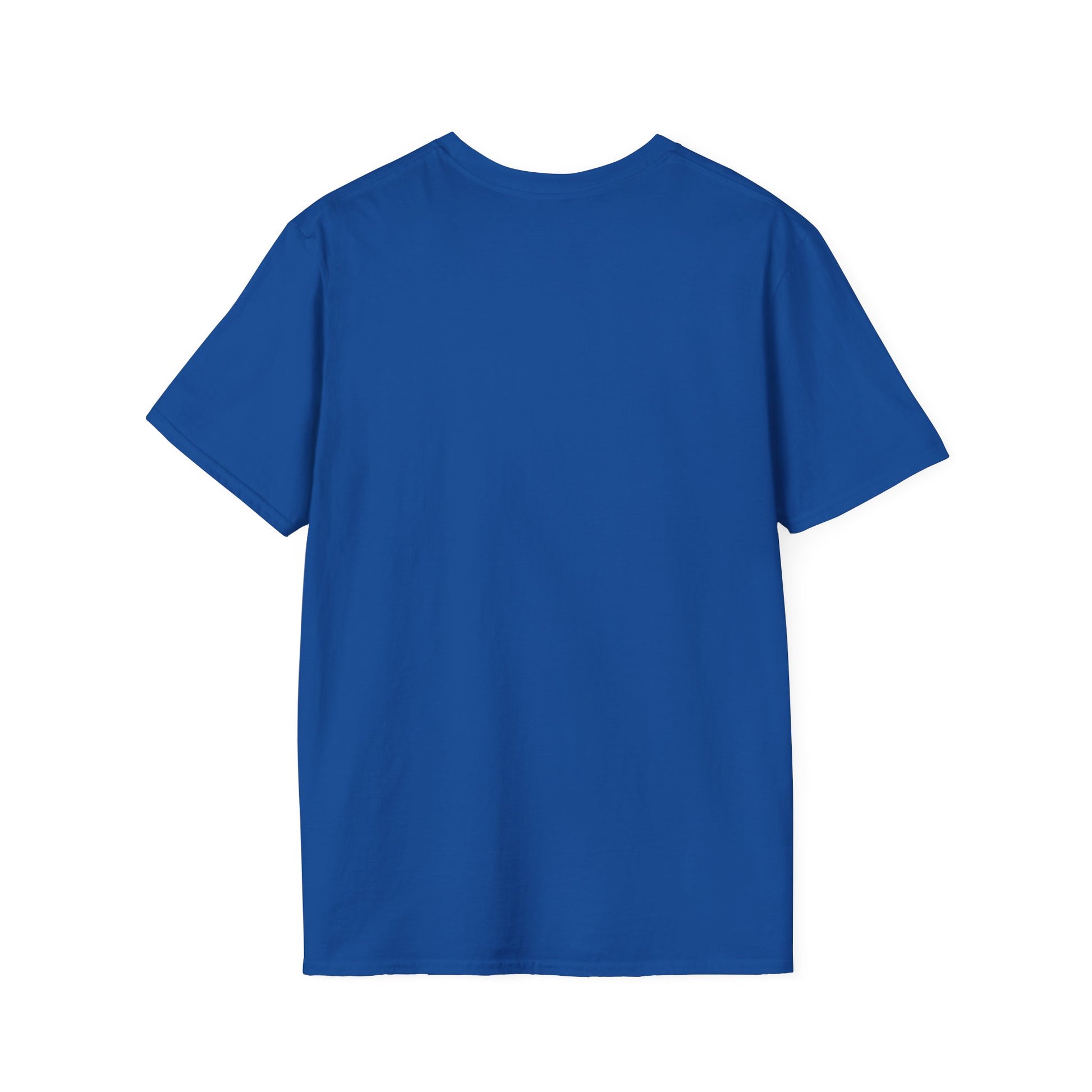 Minimalist Unisex Softstyle T-Shirt - Yellow Logo. - Fitness Frenzy