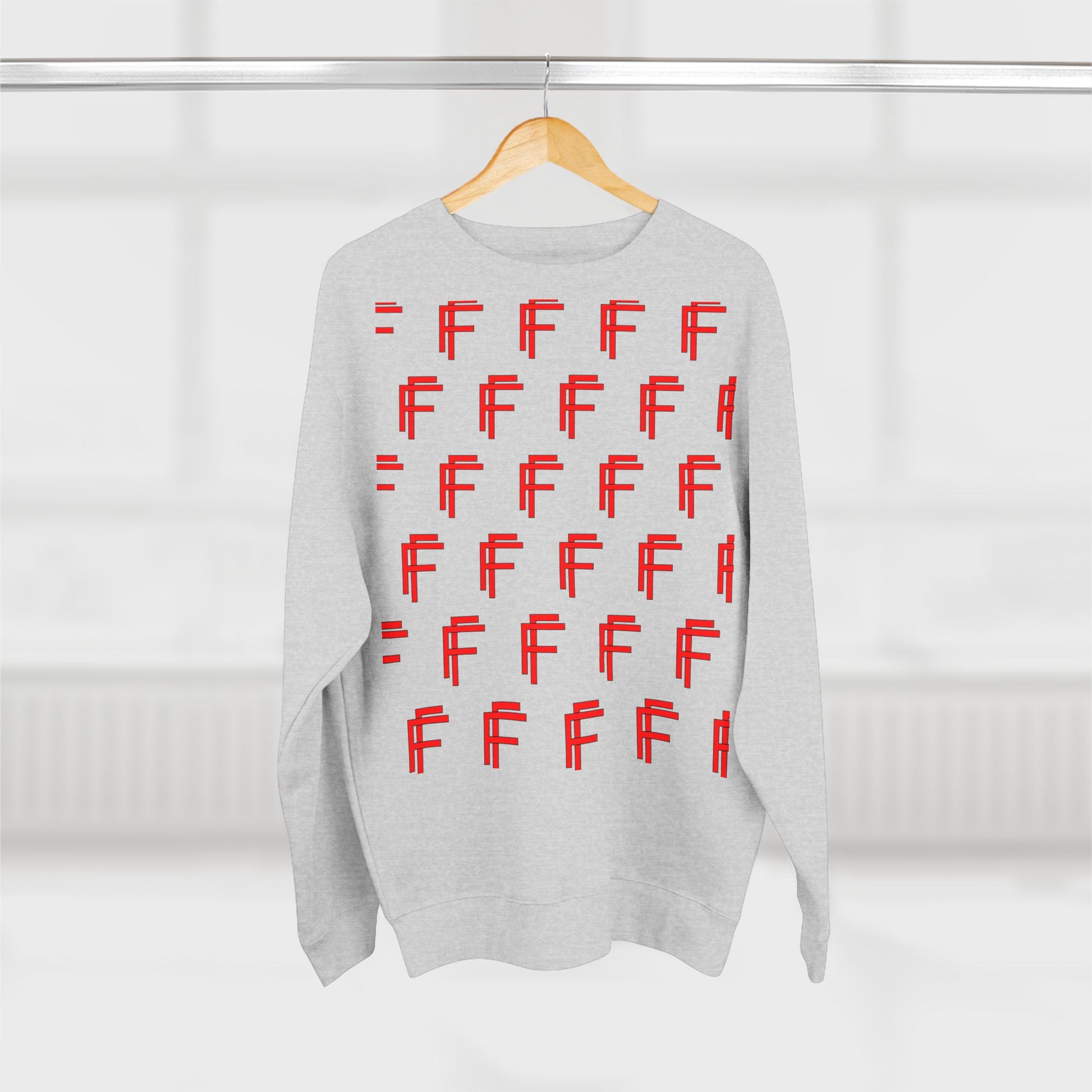 Frenzy - Unisex Crew neck Sweatshirt with Bold Red Design. - Fitness Frenzy