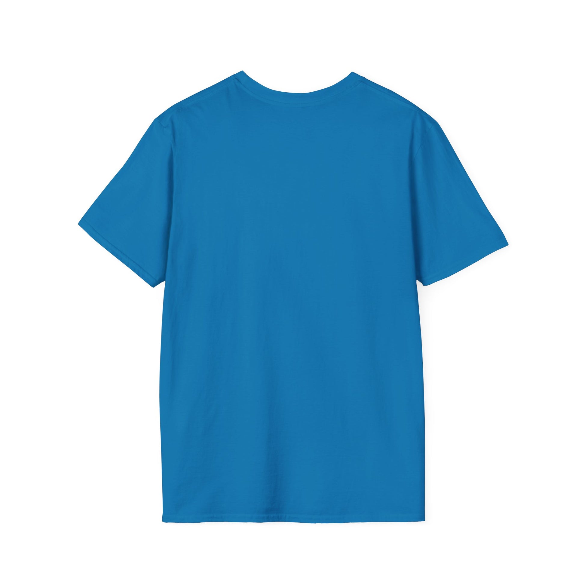 Minimalist Unisex Softstyle T-Shirt - Yellow Logo. - Fitness Frenzy