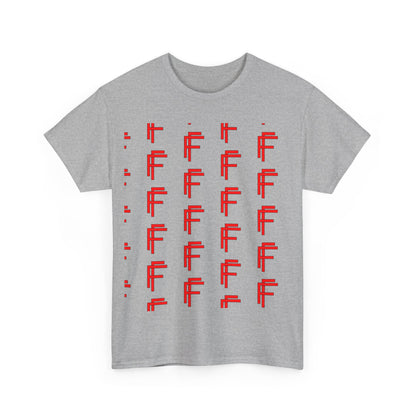 Frenzy Graphic Unisex Heavy Cotton Tee with Bold Red Design. - Fitness Frenzy
