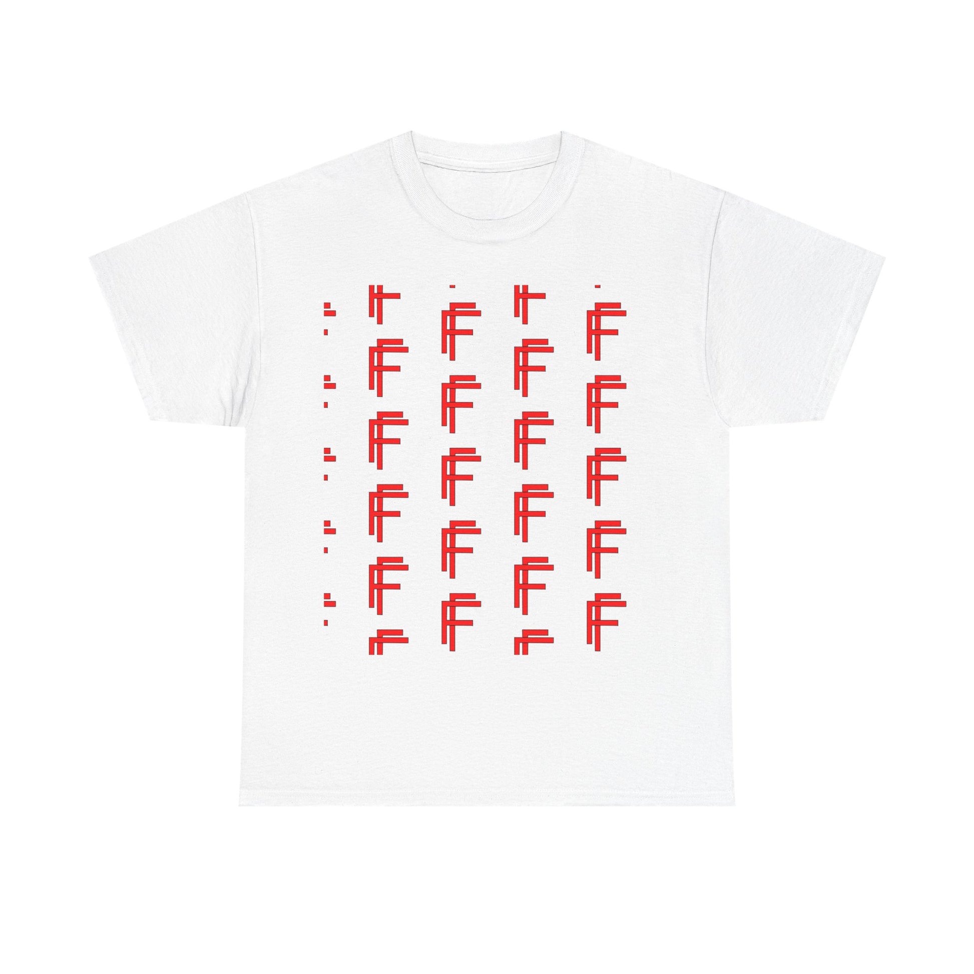 Frenzy Graphic Unisex Heavy Cotton Tee with Bold Red Design. - Fitness Frenzy