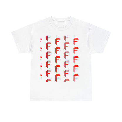 Frenzy Graphic Unisex Heavy Cotton Tee with Bold Red Design. - Fitness Frenzy