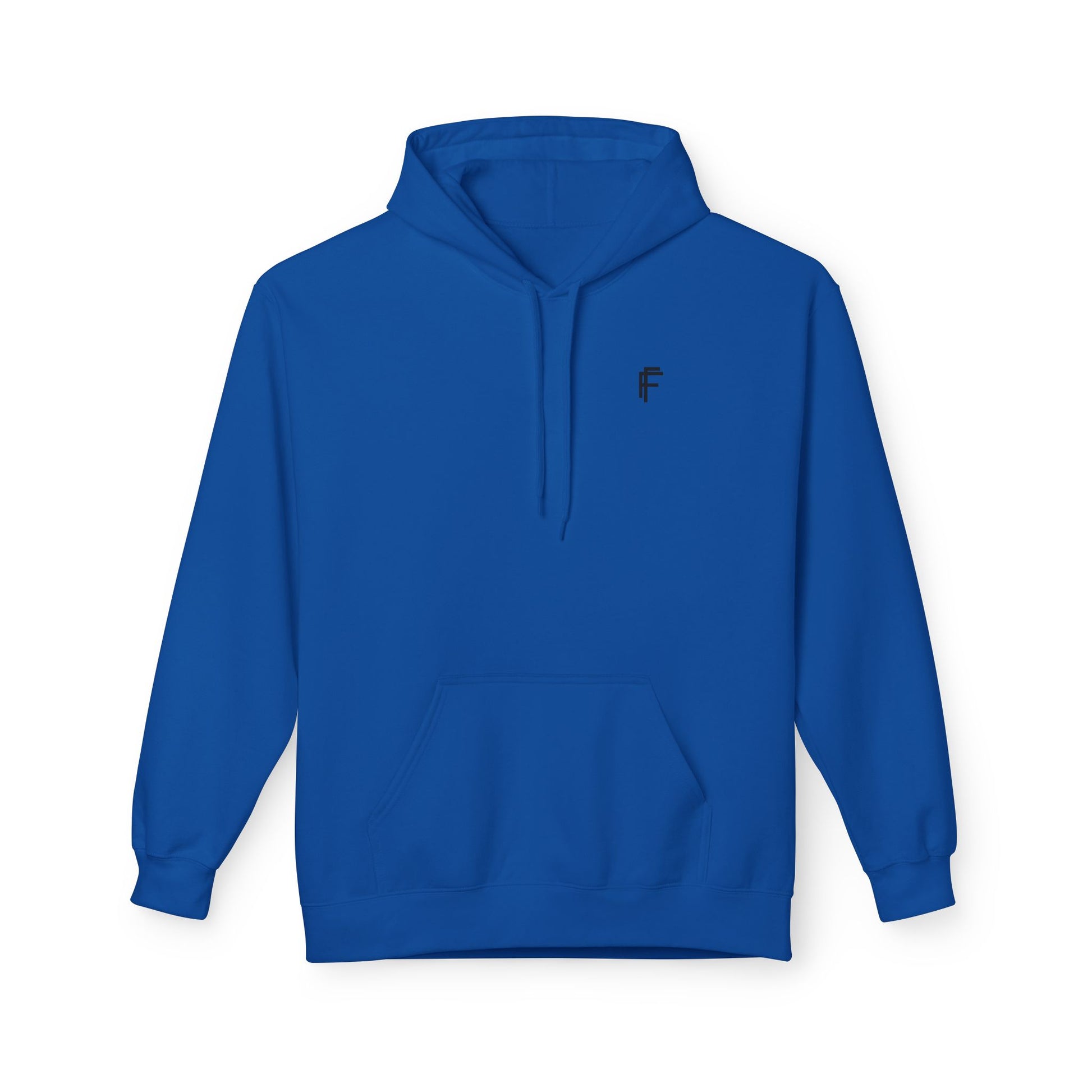 Fitness Frenzy Unisex Fleece Hoodie with Black Logo - Softstyle Comfort for Everyone. - Fitness Frenzy