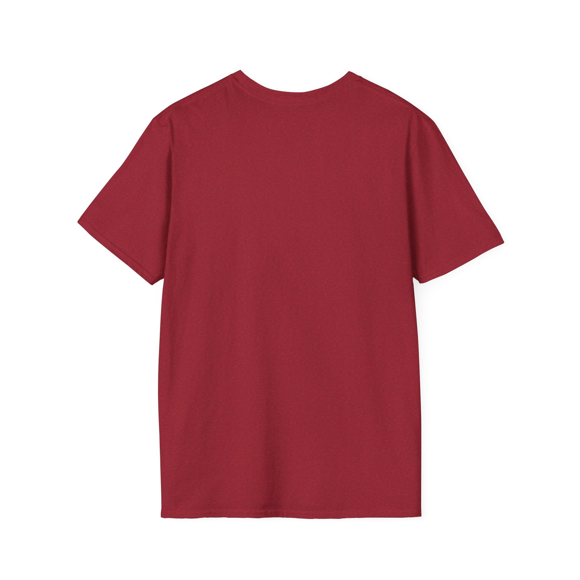 Minimalist Unisex Softstyle T-Shirt - Yellow Logo. - Fitness Frenzy