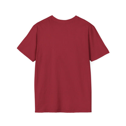 Minimalist Unisex Softstyle T-Shirt - Yellow Logo. - Fitness Frenzy