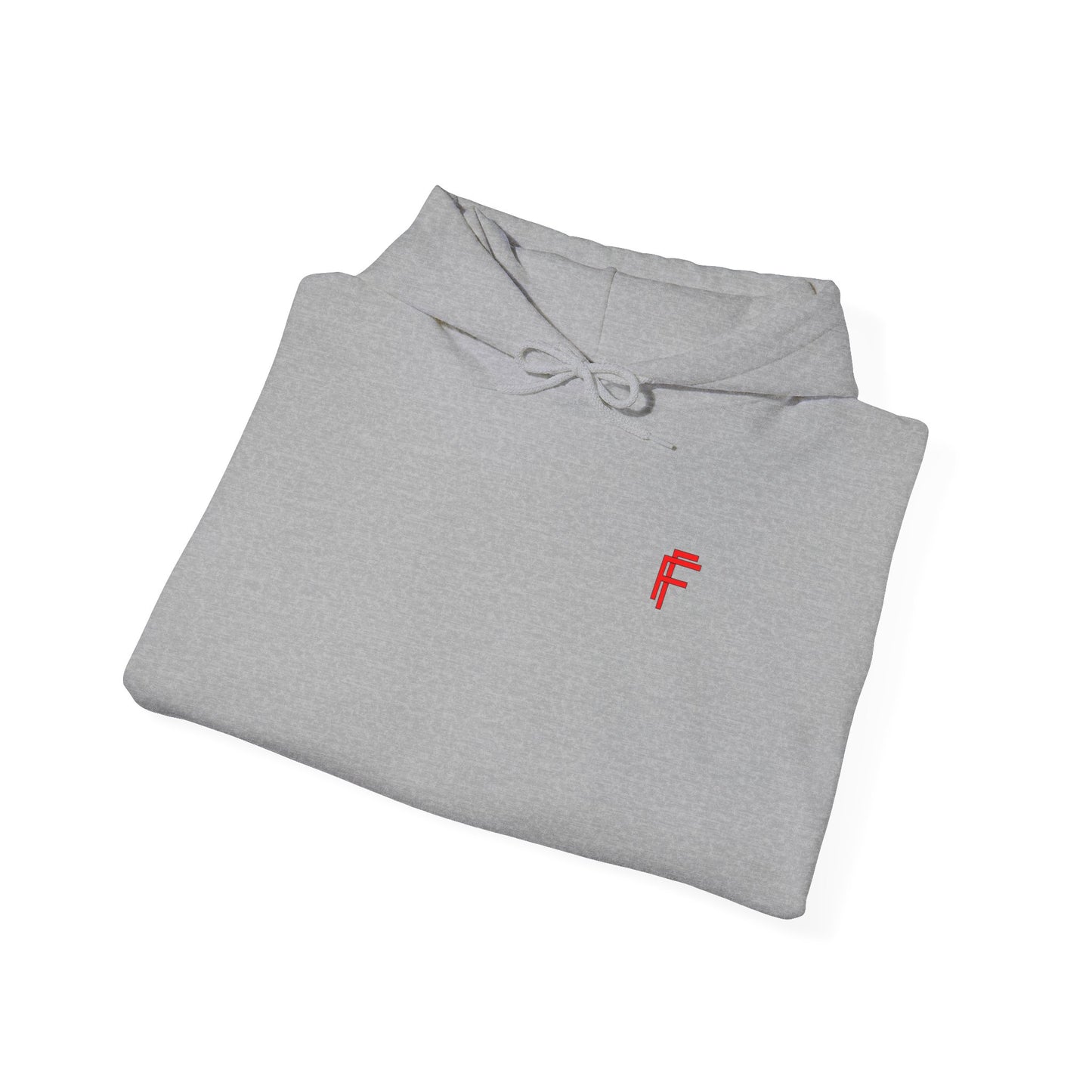 Frenzy Graphic Hoodie with Red Accent - Cosy Unisex Heavy Blend Apparel. - Fitness Frenzy