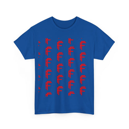 Frenzy Graphic Unisex Heavy Cotton Tee with Bold Red Design. - Fitness Frenzy