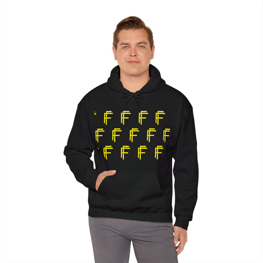Frenzy 'F' Crazy Unisex Heavy Blend™ Hooded Sweatshirt. - Fitness Frenzy