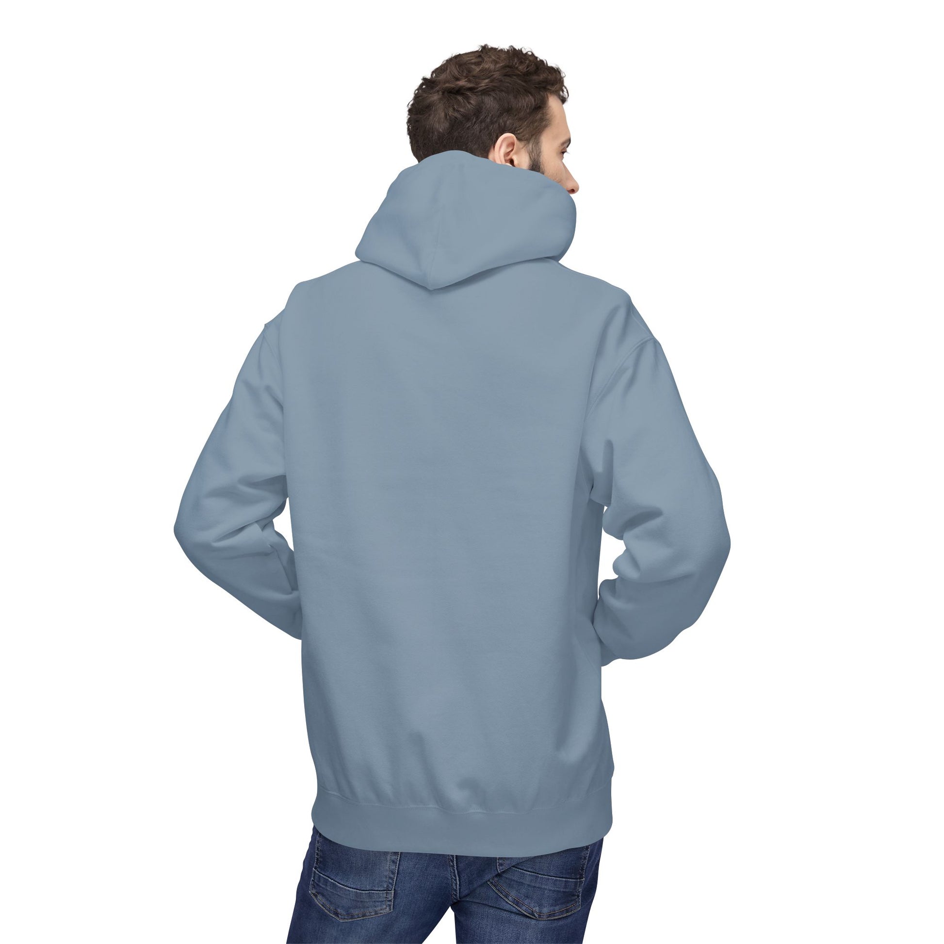 Fitness Frenzy Unisex Fleece Hoodie with Black Logo - Softstyle Comfort for Everyone. - Fitness Frenzy