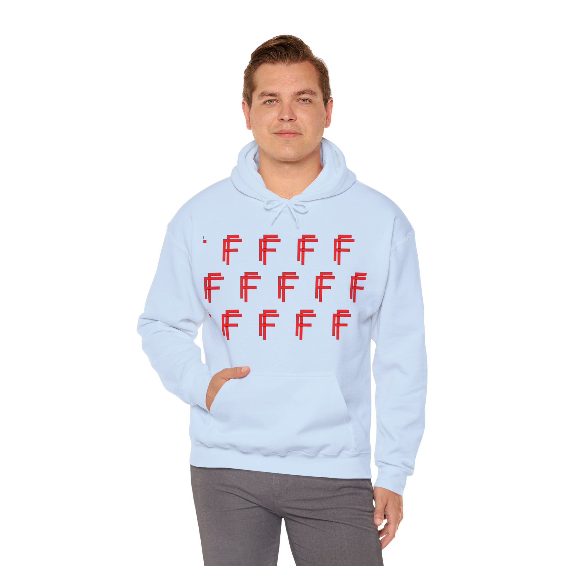 Frenzy Unisex Hoodie - Stylish Heavy Blend Sweatshirt with 'F' Design. - Fitness Frenzy