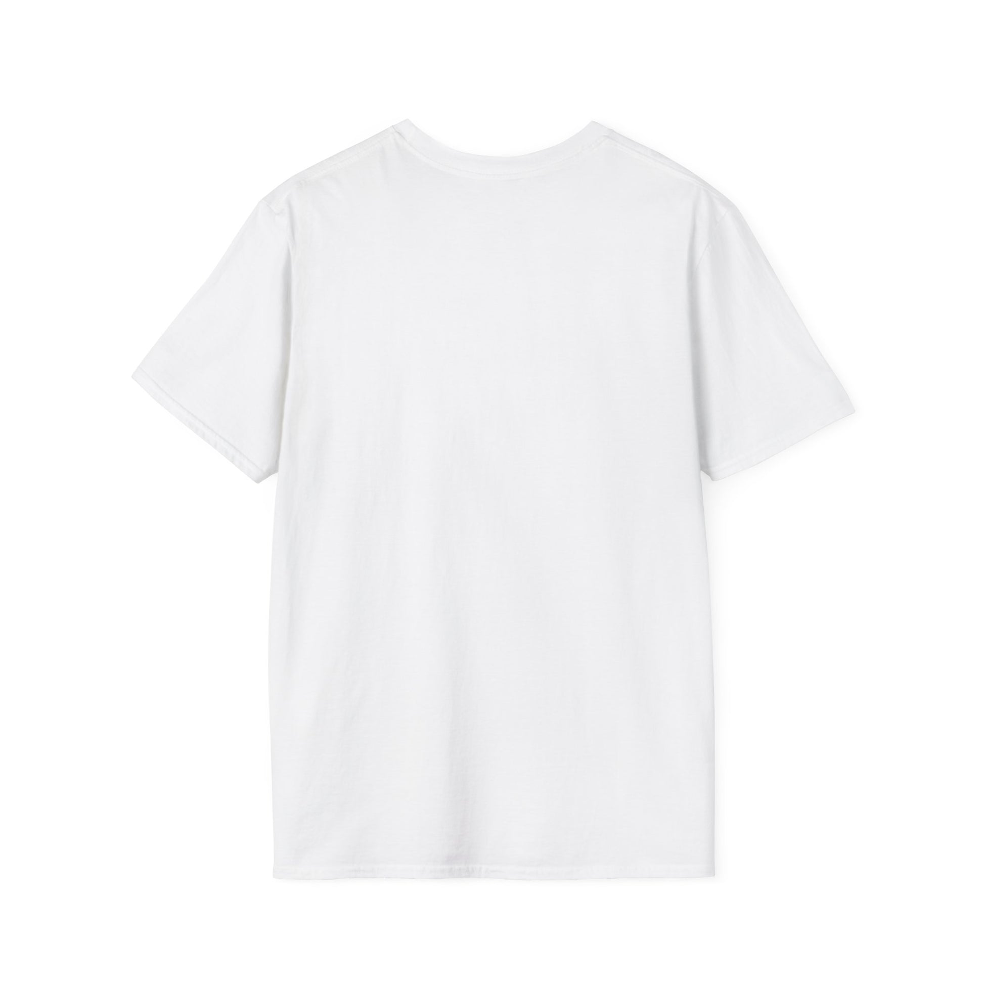 Minimalist Unisex Softstyle T-Shirt - Yellow Logo. - Fitness Frenzy