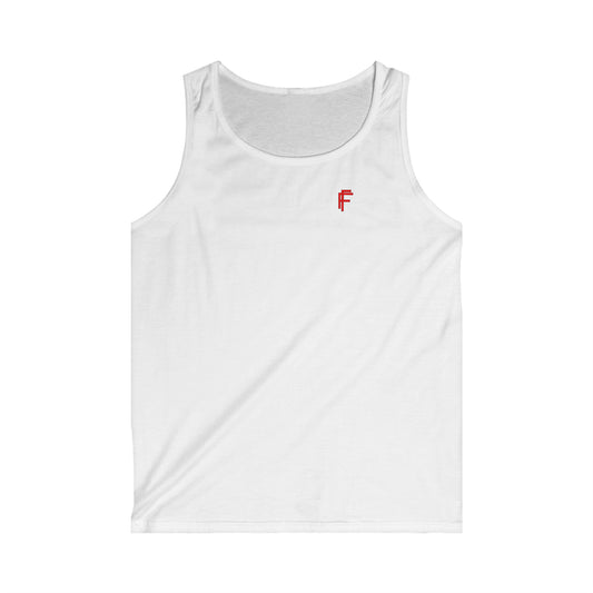 Frenzy - Men's Softstyle Tank Top with Red Logo. - Fitness Frenzy