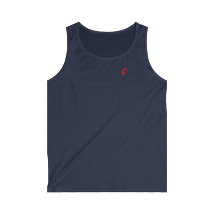 Frenzy - Men's Softstyle Tank Top with Red Logo. - Fitness Frenzy
