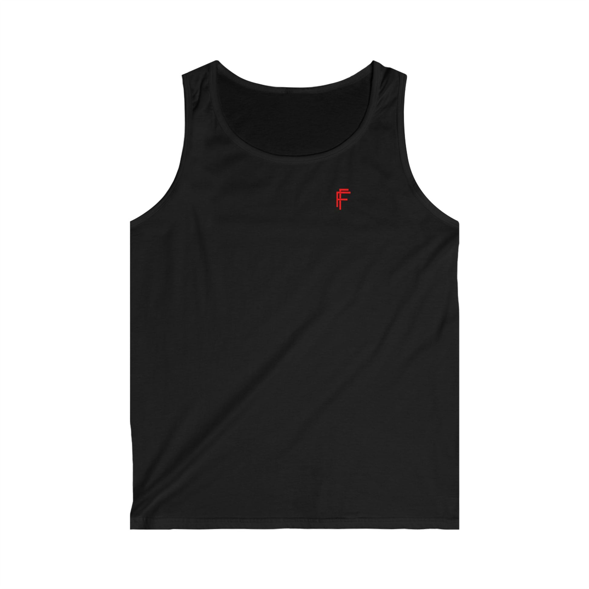 Frenzy - Men's Softstyle Tank Top with Red Logo. - Fitness Frenzy
