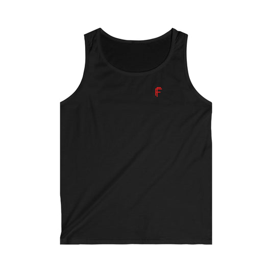 Frenzy - Men's Softstyle Tank Top with Red Logo. - Fitness Frenzy