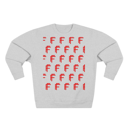 Frenzy - Unisex Crew neck Sweatshirt with Bold Red Design. - Fitness Frenzy