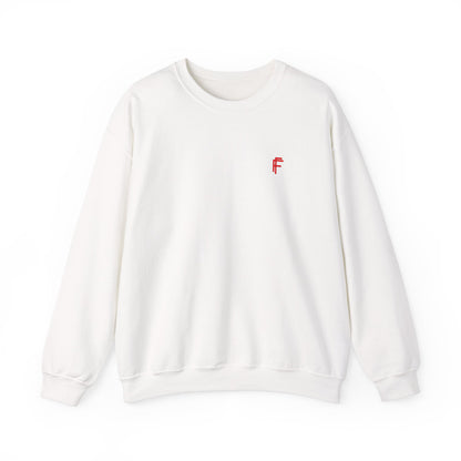 Frenzy - Unisex Heavy Blend™ Crewneck Sweatshirt with Red Logo - Cozy Modern Style. - Fitness Frenzy