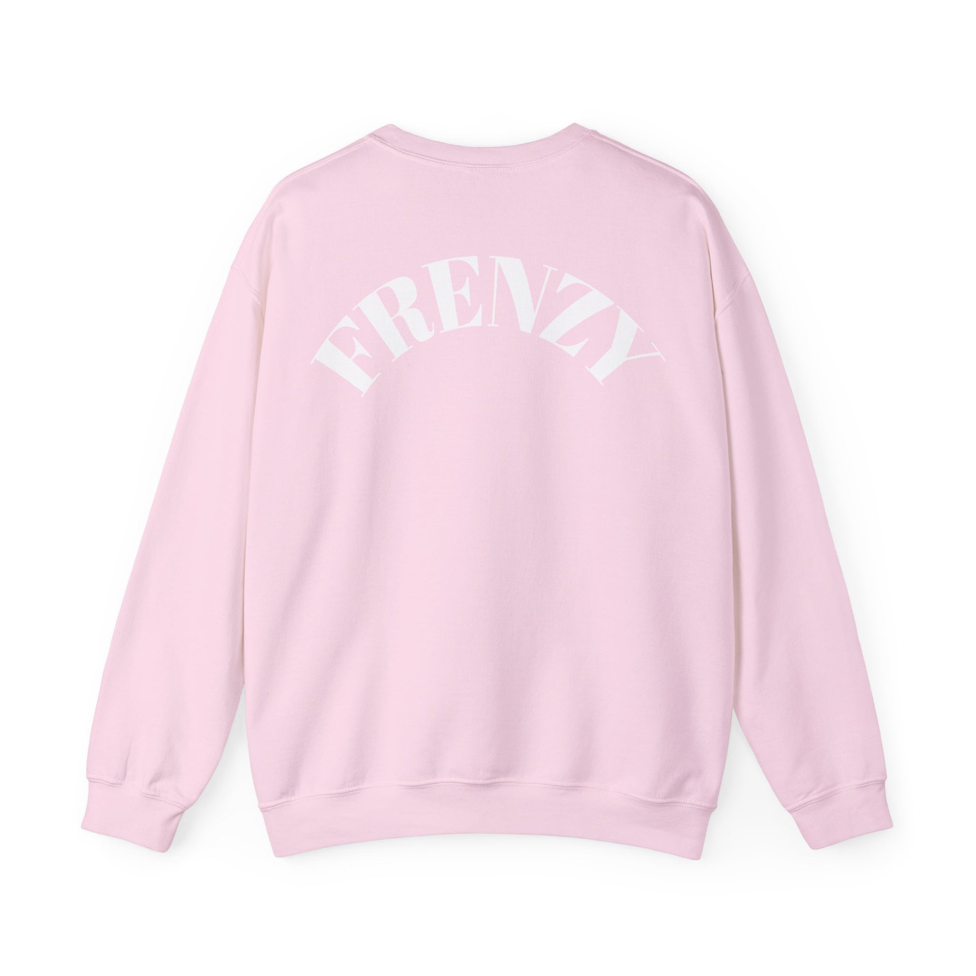 Frenzy Unisex Heavy Blend™ Crewneck Sweatshirt with White Logo. - Fitness Frenzy