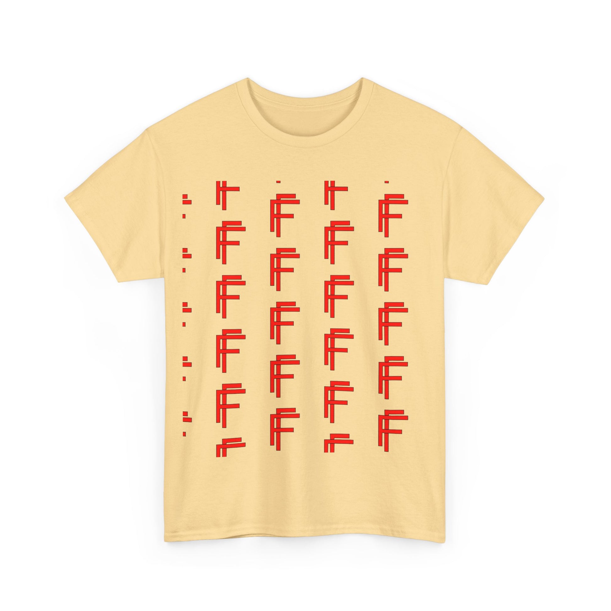 Frenzy Graphic Unisex Heavy Cotton Tee with Bold Red Design. - Fitness Frenzy