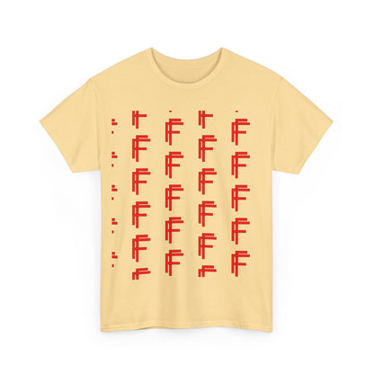 Frenzy Graphic Unisex Heavy Cotton Tee with Bold Red Design. - Fitness Frenzy