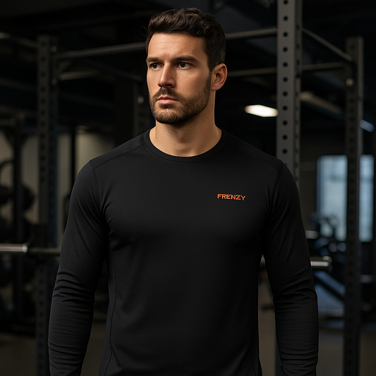 Frenzy TriDri® Performance Baselayer with Red Logo - Fitness Frenzy